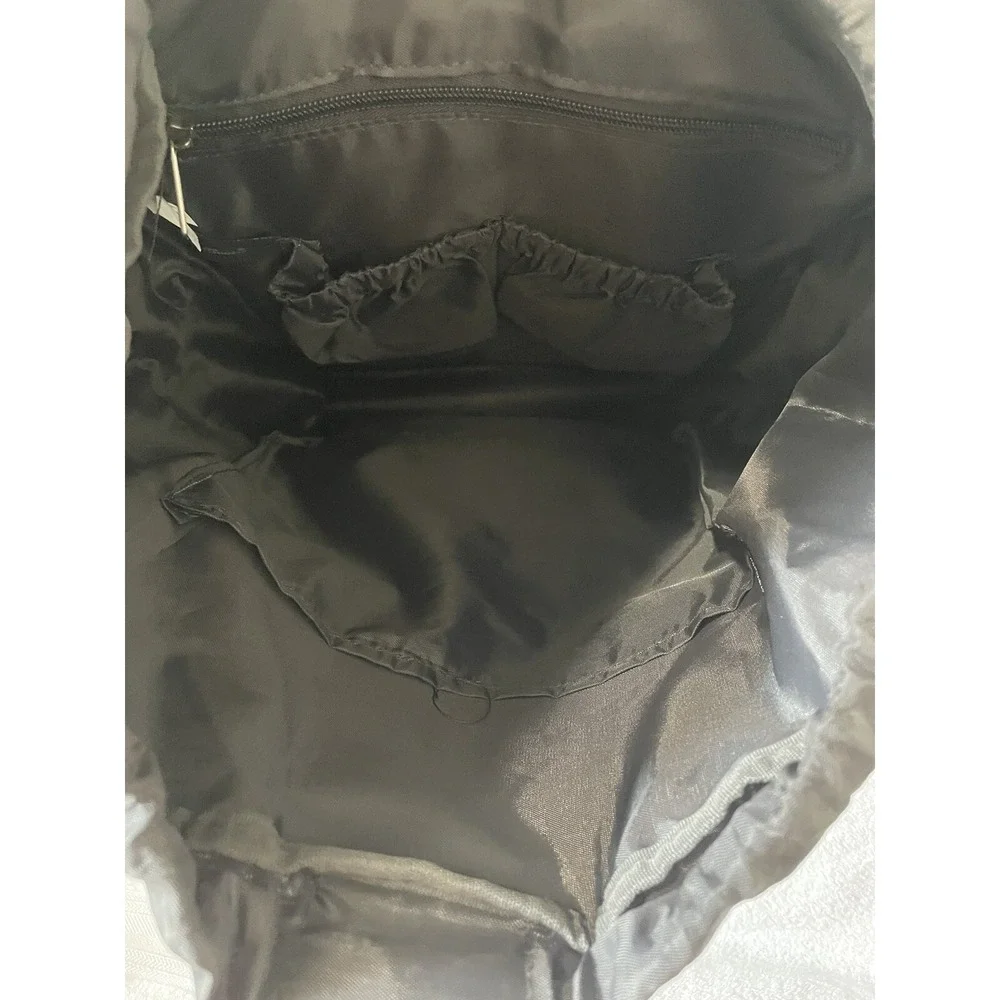 Eddie Bauer First Adventure Diaper Bag Backpack Unisex Grey Herringbone Large